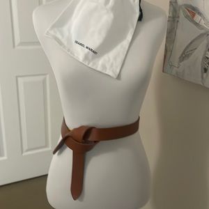 Isabel Marant tan leather belt size small